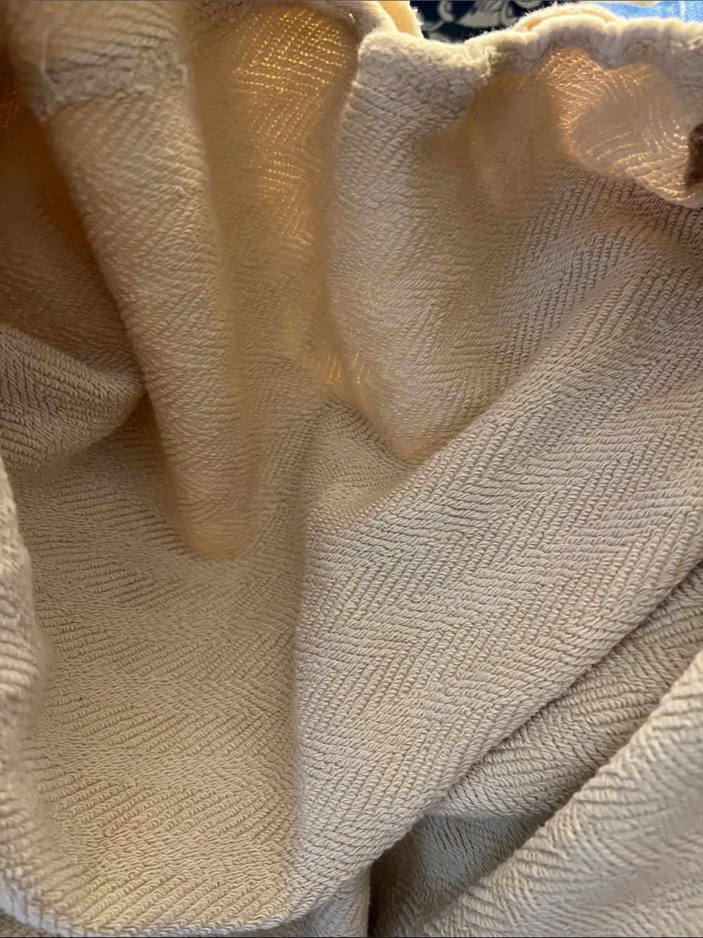 Free People Cream Raw Edge Oversized Sweatshirt - Picture 11 of 12